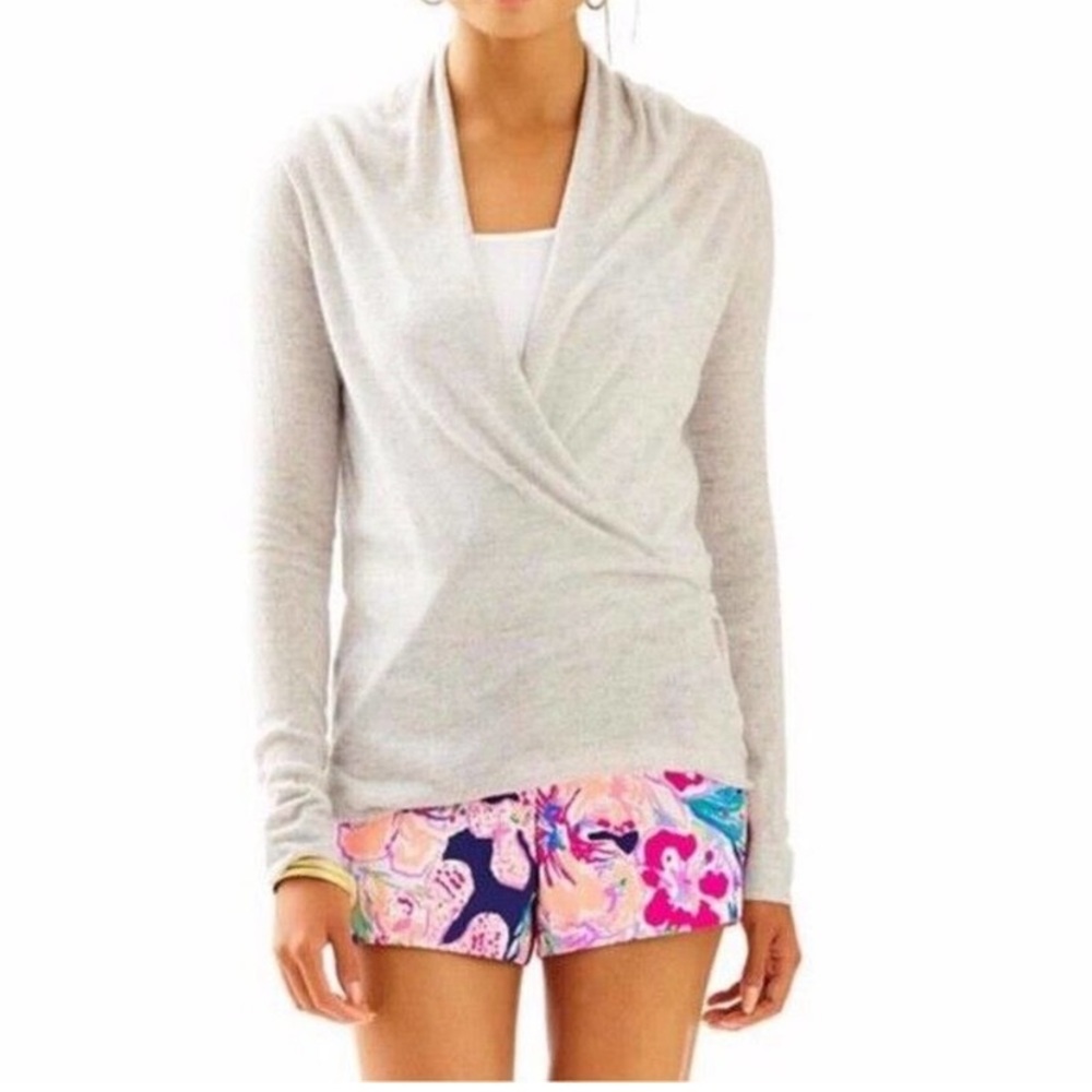 Lilly Pulitzer Sydelle Cashmere Blend Wrap Sweater